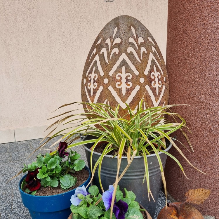 Pisanka 2  - Wielkanocna dekoracja ogrodowa z metalu