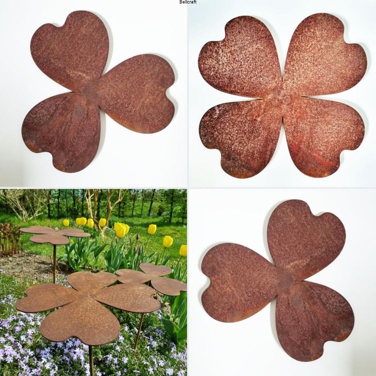 Koniczynki - zestaw trzech dekoracji ogrodowych