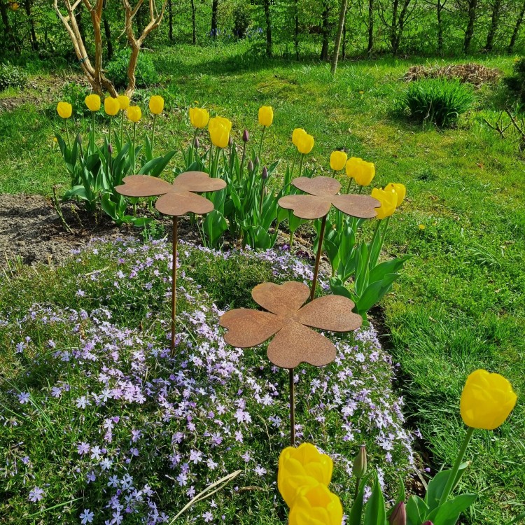 Koniczynki - zestaw trzech dekoracji ogrodowych