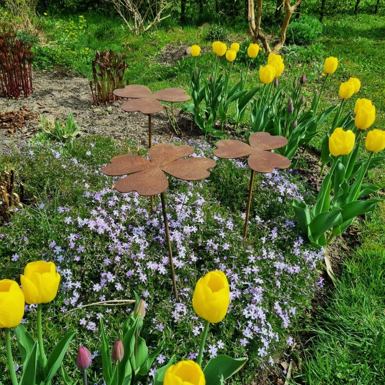 Koniczynki - zestaw trzech dekoracji ogrodowych