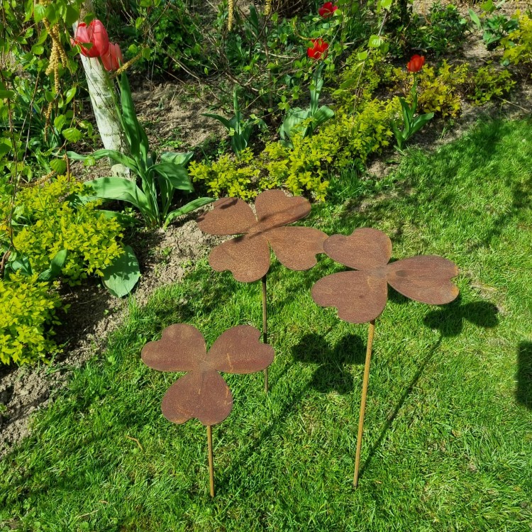 Koniczynki - zestaw trzech dekoracji ogrodowych