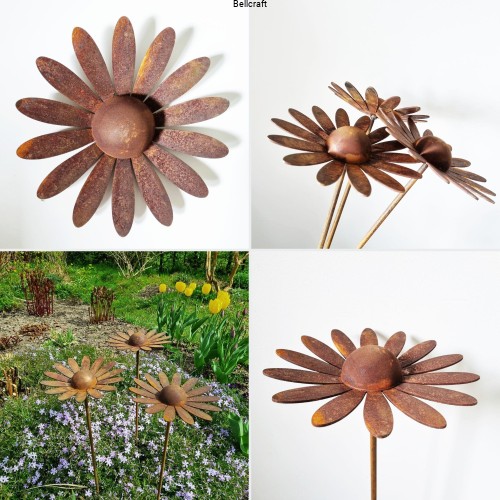 Stokrotki - zestaw trzech ozdób ogrodowych