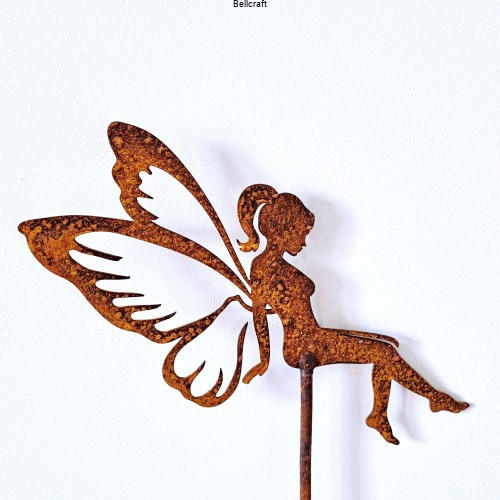 Mała rdzewiona wróżka do doniczki