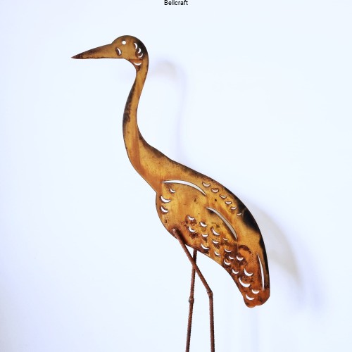 Żuraw 3 duży - ozdoba malowana rdzą