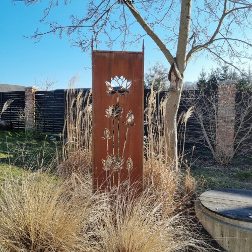 Dekoracyjny panel ogrodowy z rdzą