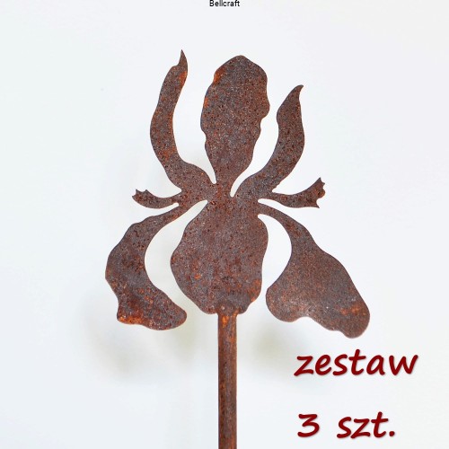 Irys - metalowe kwiaty w zestawie 3 szt.