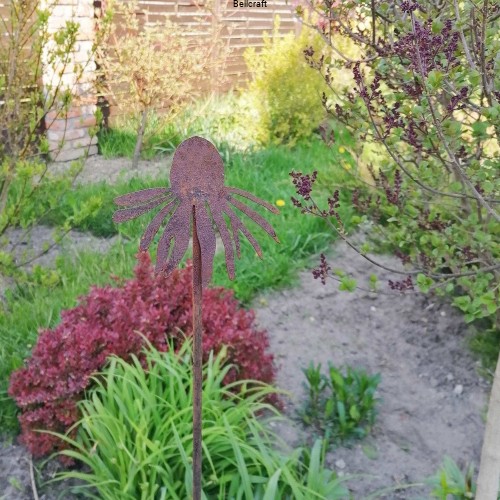 Jeżówka 2 - metalowy kwiat