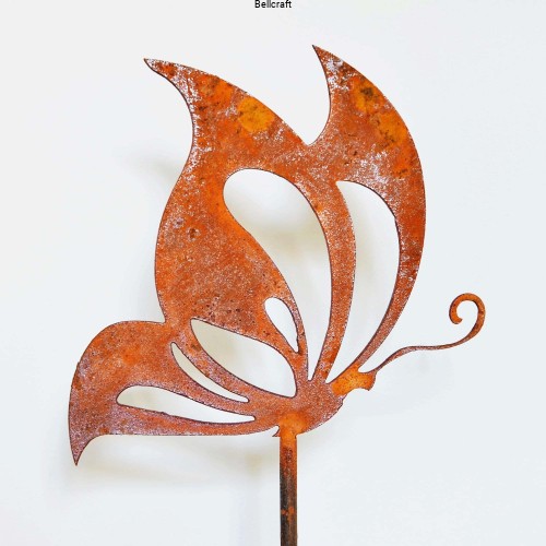 Motyl - rdzawa ozdoba do ogrodu