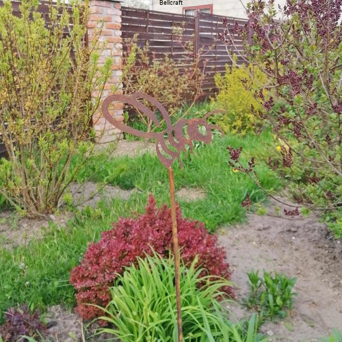 Pszczoła - rdzawa ozdoba do ogrodu