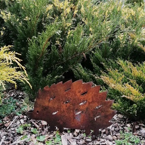 jeż - metalowa dekoracja