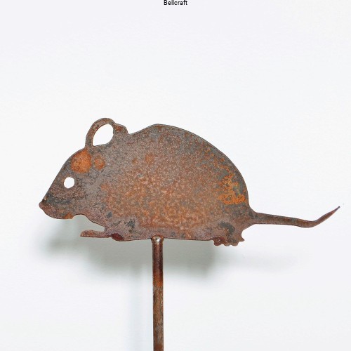 Mysz - dekoracja z rdzą