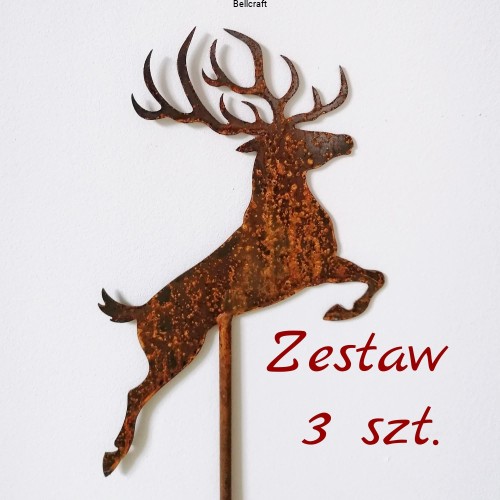 Renifer ogrodowy - zestaw 3 szt.