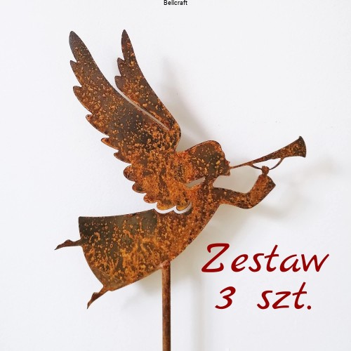 Anioł ogrodowy - zestaw 3 szt.