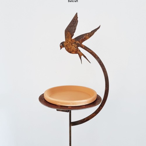 Poidełko dla ptaków z ceramiczną podstawką