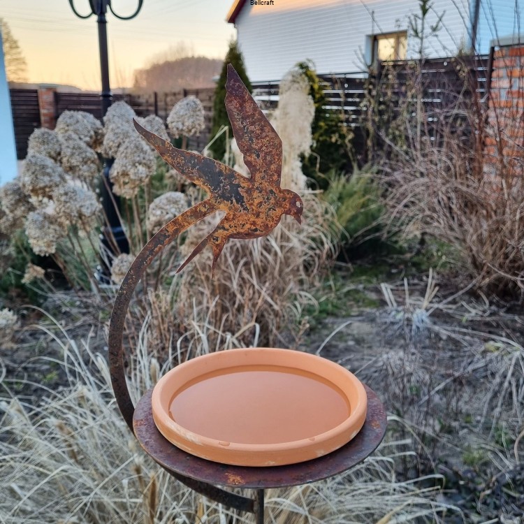 Poidełko dla ptaków z ceramiczną podstawką