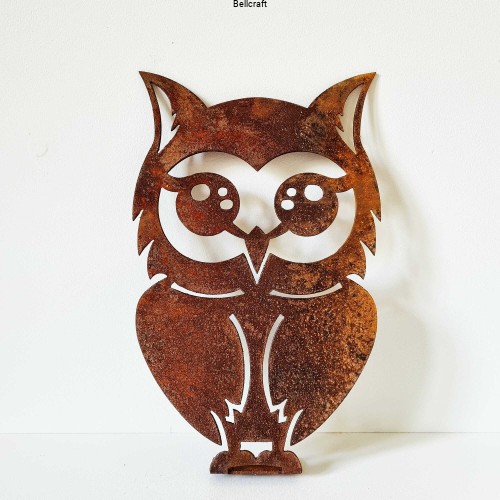 Metalowa sowa do przykręcenia