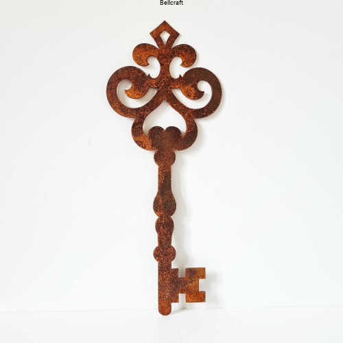 Klucz vintage - dekoracja malowana rdzą