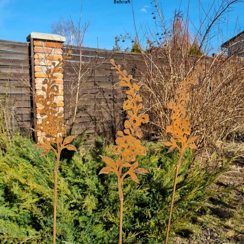 Ostróżka malowana rdzą - zestaw 3 szt.