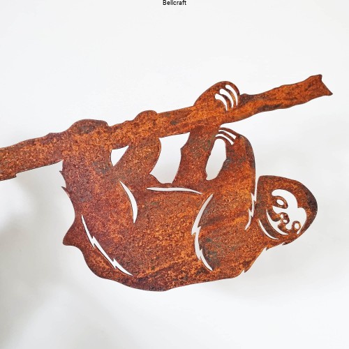 Leniwiec - metalowa ozdoba na drzewo