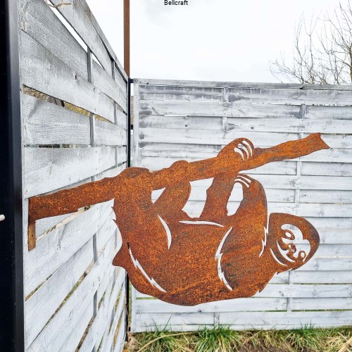 Leniwiec - metalowa ozdoba na drzewo