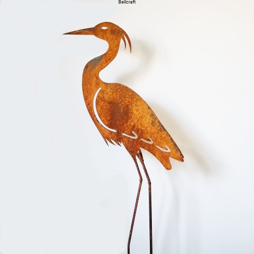 Czapla siwa - duża ozdoba do ogrodu