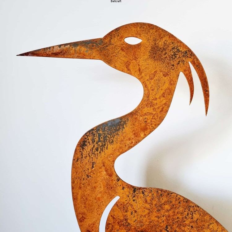 Czapla siwa - duża ozdoba do ogrodu