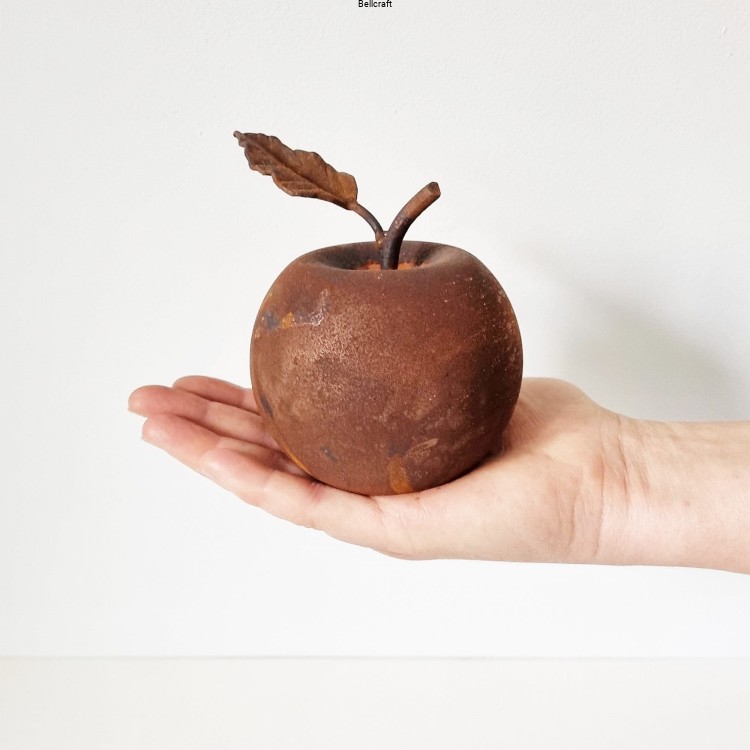 Ozdobne jabłka z metalu - zestaw 2 szt.