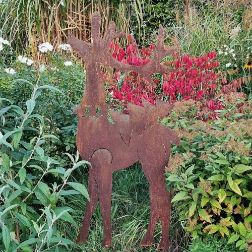 Renifer  - metalowa świąteczna ozdoba ogrodowa