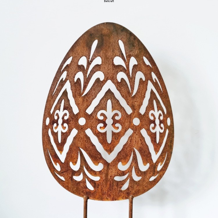 Pisanka 2  - Wielkanocna dekoracja ogrodowa z metalu
