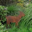 Koza z metalu - dekoracja do ogrodu (2)