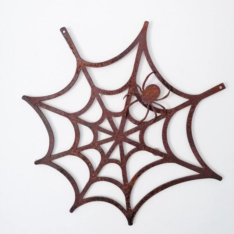 Pajęczyna z pająkiem - dekoracja do zawieszenia (1)