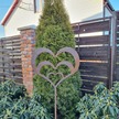 Serce - dekoracja ogrodowa z metalu (3)