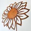 Słonecznik - duży przestrzenny kwiat z metalu (2)