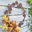 Dekoracyjny rdzewiony wianek do jesiennych kompozycji (4)